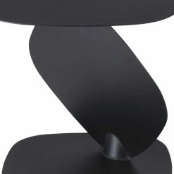 Stahl Beistelltisch In Schwarz Pulverbeschichtet - Acapella -Raik Shop stahl beistelltisch in schwarz pulverbeschichtet extravagantes design acapella 04