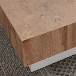 Stauraum Couchtisch Mit Sockelgestell - Tizianov -Raik Shop stauraum couchtisch mit sockelgestell in weiss eiche dekor tizianov 04