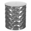 Stylischer Metalltisch In Silber - Gestina -Raik Shop stylischer metalltisch in silber aus aluminium 44x48x44 gestina f