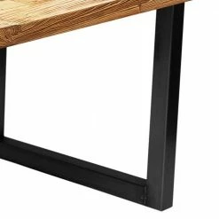 Teakholz Esstisch Aus Rustikalem Recyclingholz - Aranon -Raik Shop teakholz esstisch aus rustikalem recyclingholz mit schwarzem buegelgestell aranon 05