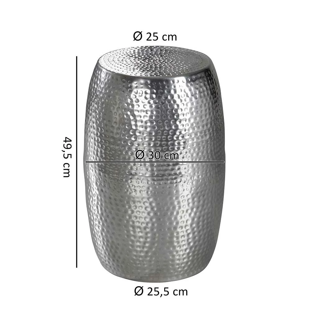 Tonnen Design Beistelltisch Aus Aluminium - Bahare 7 Tonnen Design Beistelltisch Aus Aluminium - Bahare – Bild 5