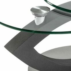 Topp Couchtisch Mit 2 Runden Glasplatten - Annely -Raik Shop topp couchtisch mit 2 runden glasplatten schwenkbar designgestell annely 04