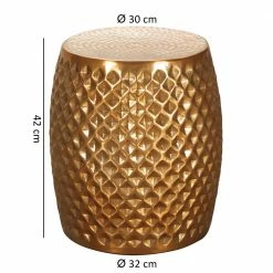 Ungewöhnlicher Beistelltisch Aus Alu - Freshing 9 Ungewöhnlicher Beistelltisch Aus Alu - Freshing -Raik Shop ungewoehnlicher beistelltisch aus alu in gold lackiert 32x42x32 freshing 02
