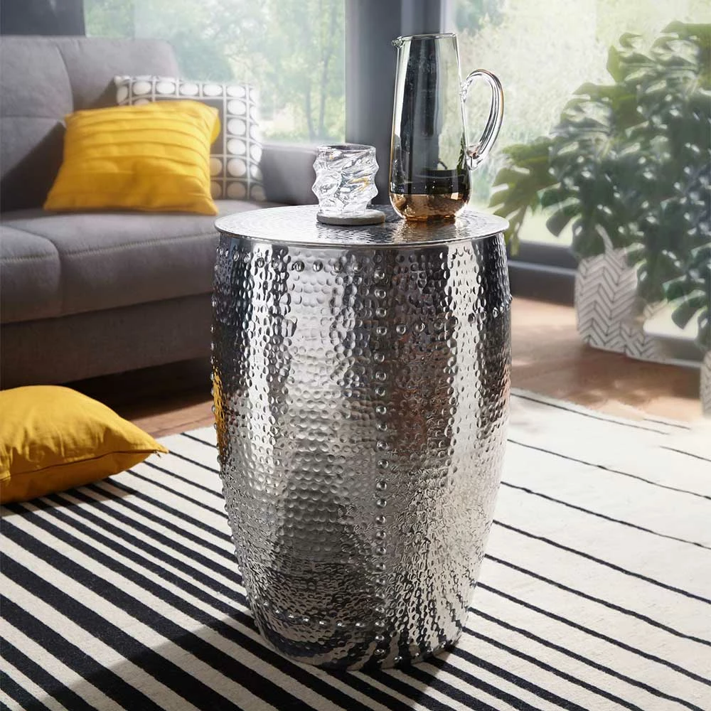 Ungewöhnlicher Beistelltisch In Fass Optik - Anela 4 Ungewöhnlicher Beistelltisch In Fass Optik - Anela – Bild 2