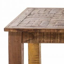 Vintage Esszimmertisch Aus Recyclingholz - Bahiro -Raik Shop vintage esszimmertisch aus recyclingholz in braun 160x90 cm bahiro 02