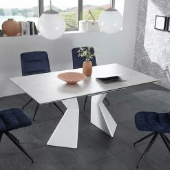 Weißer Design Esstisch Nikadina Mit Glas Keramik Platte 10 Weißer Design Esstisch Nikadina Mit Glas Keramik Platte -Raik Shop weisser design esstisch glas keramik platte ausziehbar bis 210cm nikadina 02
