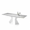 Weißer Design Esstisch Nikadina Mit Glas Keramik Platte 1 Weißer Design Esstisch Nikadina Mit Glas Keramik Platte -Raik Shop weisser design esstisch glas keramik platte ausziehbar bis 210cm nikadina f
