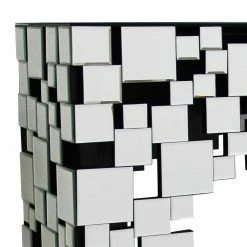 Wohnzimmer Konsolentisch Aus Spiegelglas - Surius -Raik Shop wohnzimmer konsolentisch aus spiegelglas mit wangen gestell surius 02