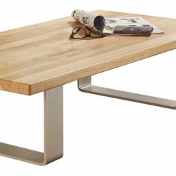 Wohnzimmertisch Tabbot Aus Wildeiche Massivholz -Raik Shop wohnzimmertisch wildeiche massivholz metall tabbot 03