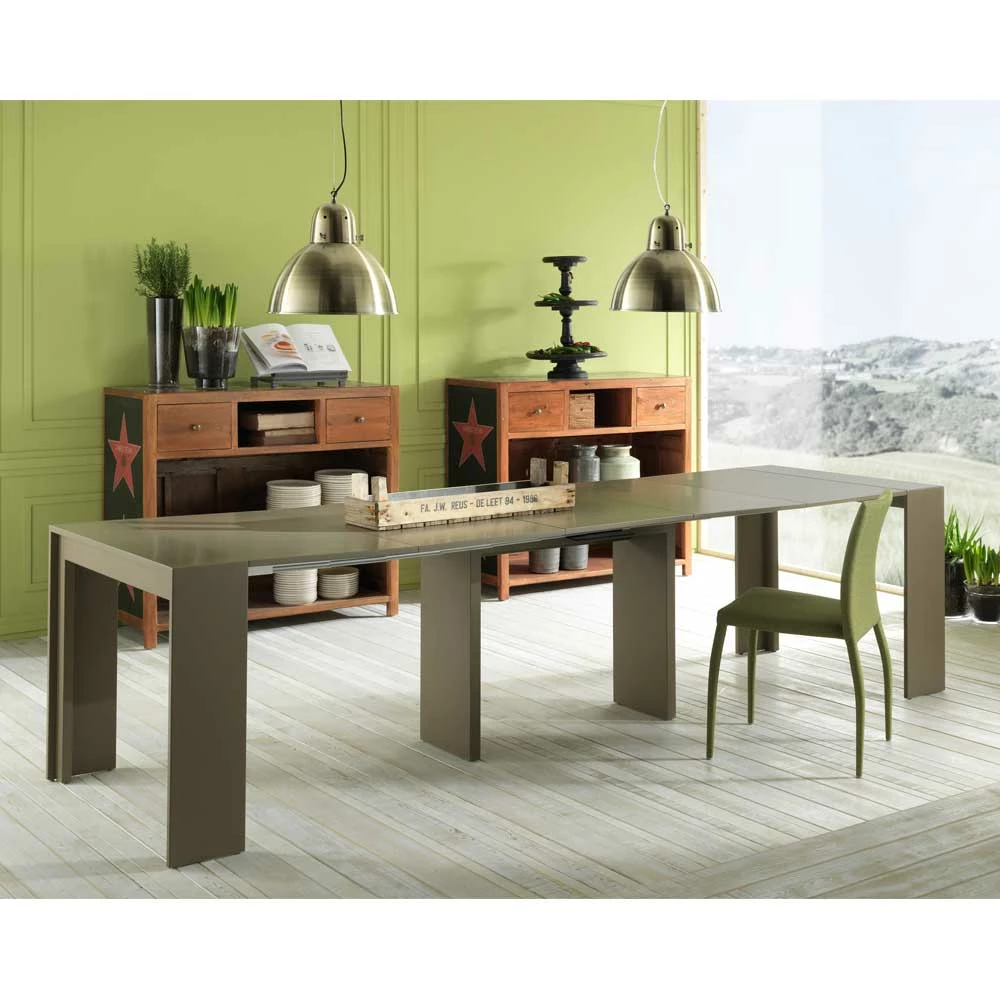 XL Tisch Modena In Grau Braun 3 XL Tisch Modena In Grau Braun