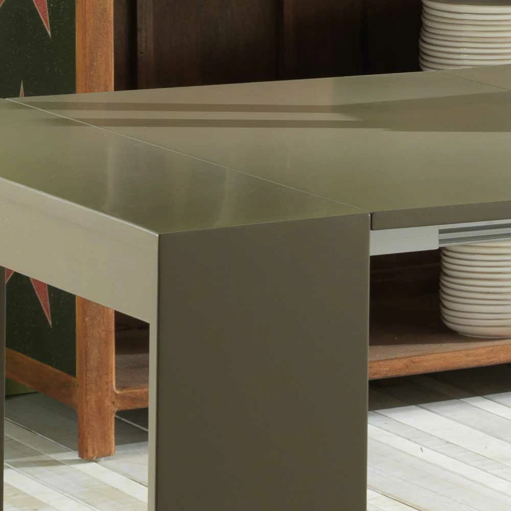 XL Tisch Modena In Grau Braun 4 XL Tisch Modena In Grau Braun – Bild 2
