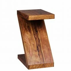 Z-Design Beistelltisch Hoslo Aus Holz Mit Klarlack -Raik Shop z design beistelltisch holz mit klarlack sheesham hoslo 03