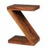 Z-Design Beistelltisch Hoslo Aus Holz Mit Klarlack -Raik Shop z design beistelltisch holz mit klarlack sheesham hoslo f