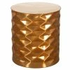 Zylinderform Metalltisch In Gold - Tunes -Raik Shop zylinderform metalltisch in gold lackiert aus alu 44x48x44 tunes f