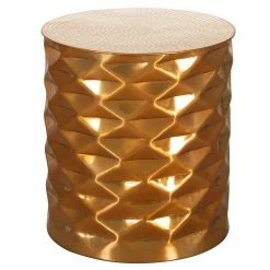 Zylinderform Metalltisch In Gold - Tunes